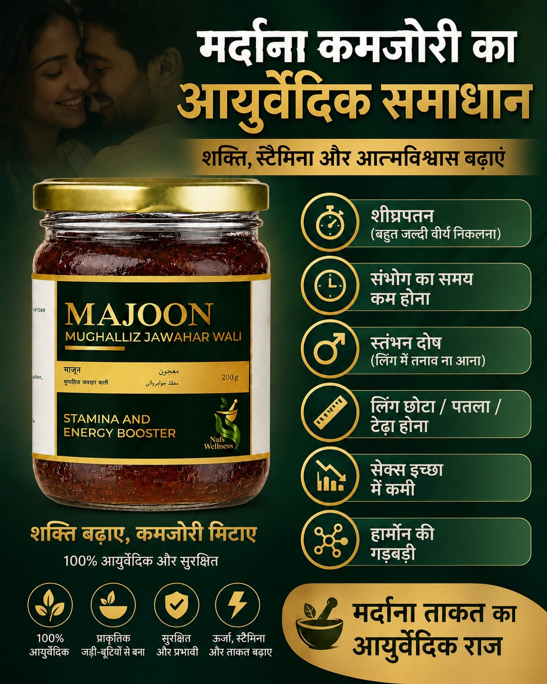 Nafs Wellness Majoon Mughalliz Jawahar Wali  | नफ़्स वेलनेस माजून मुगल्लिज़ जौहर वाली